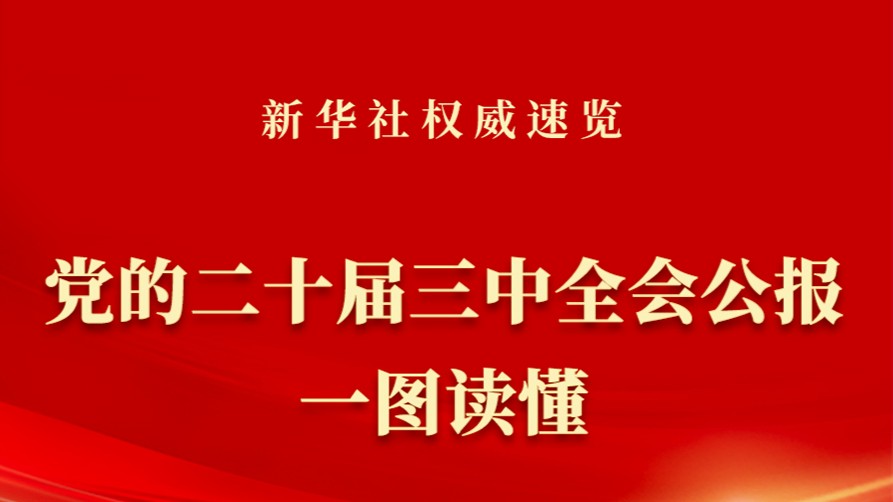 党的二十届三中全会公报一图读懂