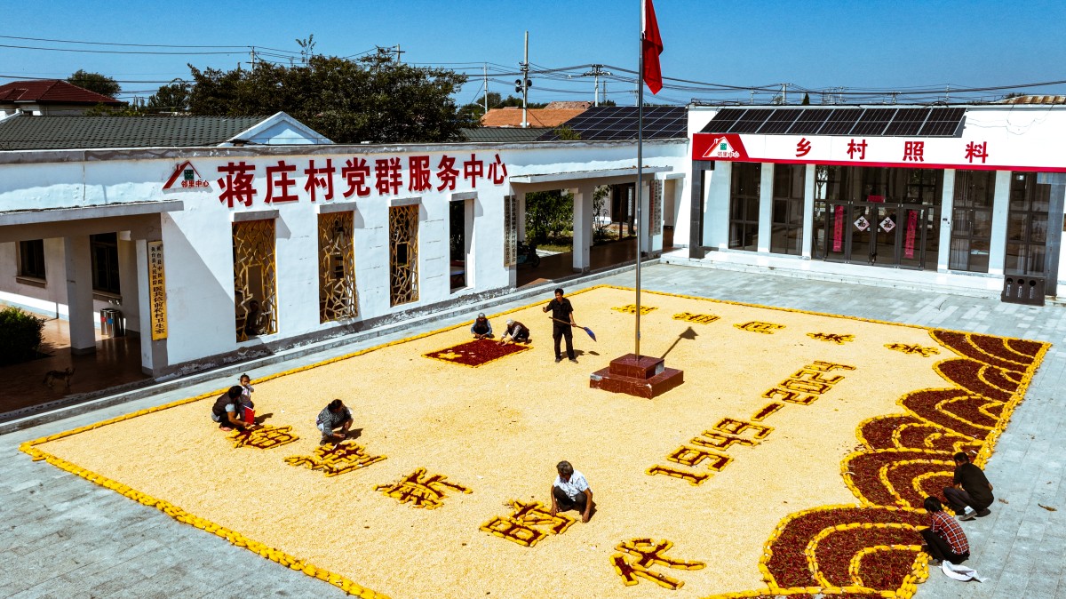 山东鱼台：丰收果实“作画”迎国庆