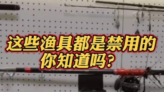 这些渔具都是禁用的你知道吗？