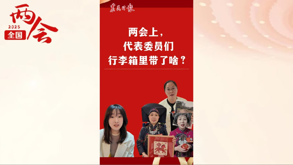 两会上，代表委员们行李箱里带了啥？
