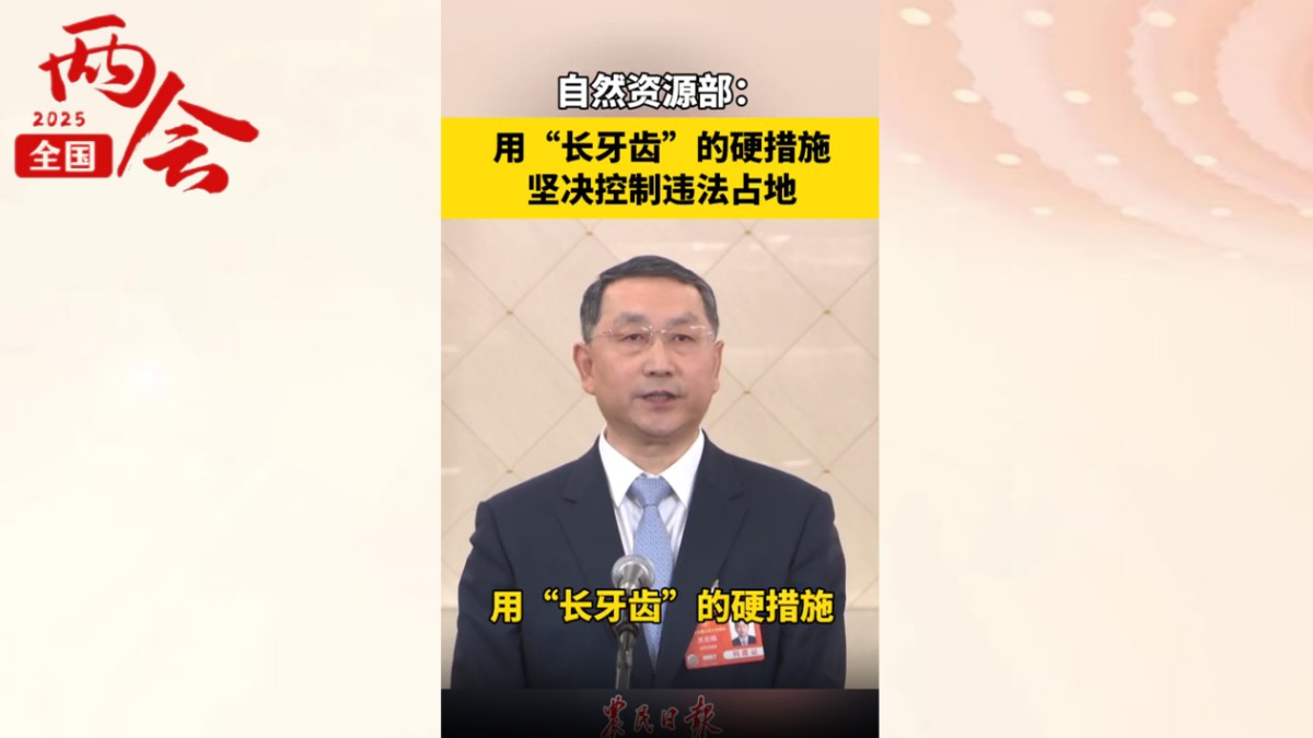 自然资源部：用“长牙齿”的硬措施坚决控制违法占地