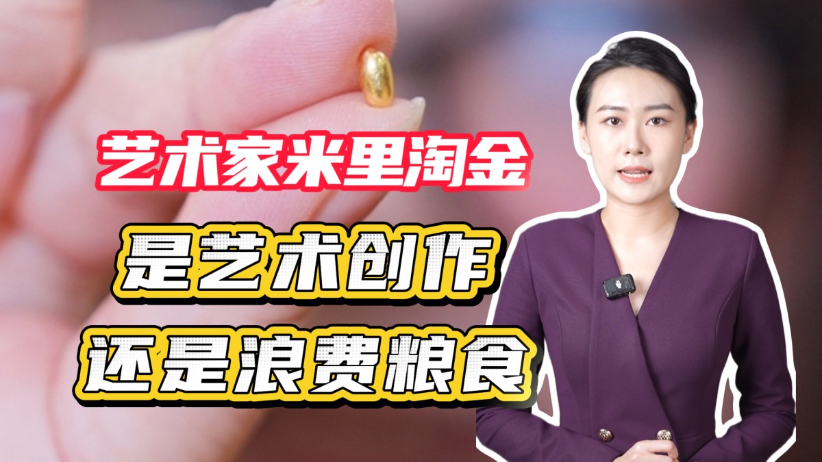 艺术家米里淘金，是艺术创作还是浪费粮食？