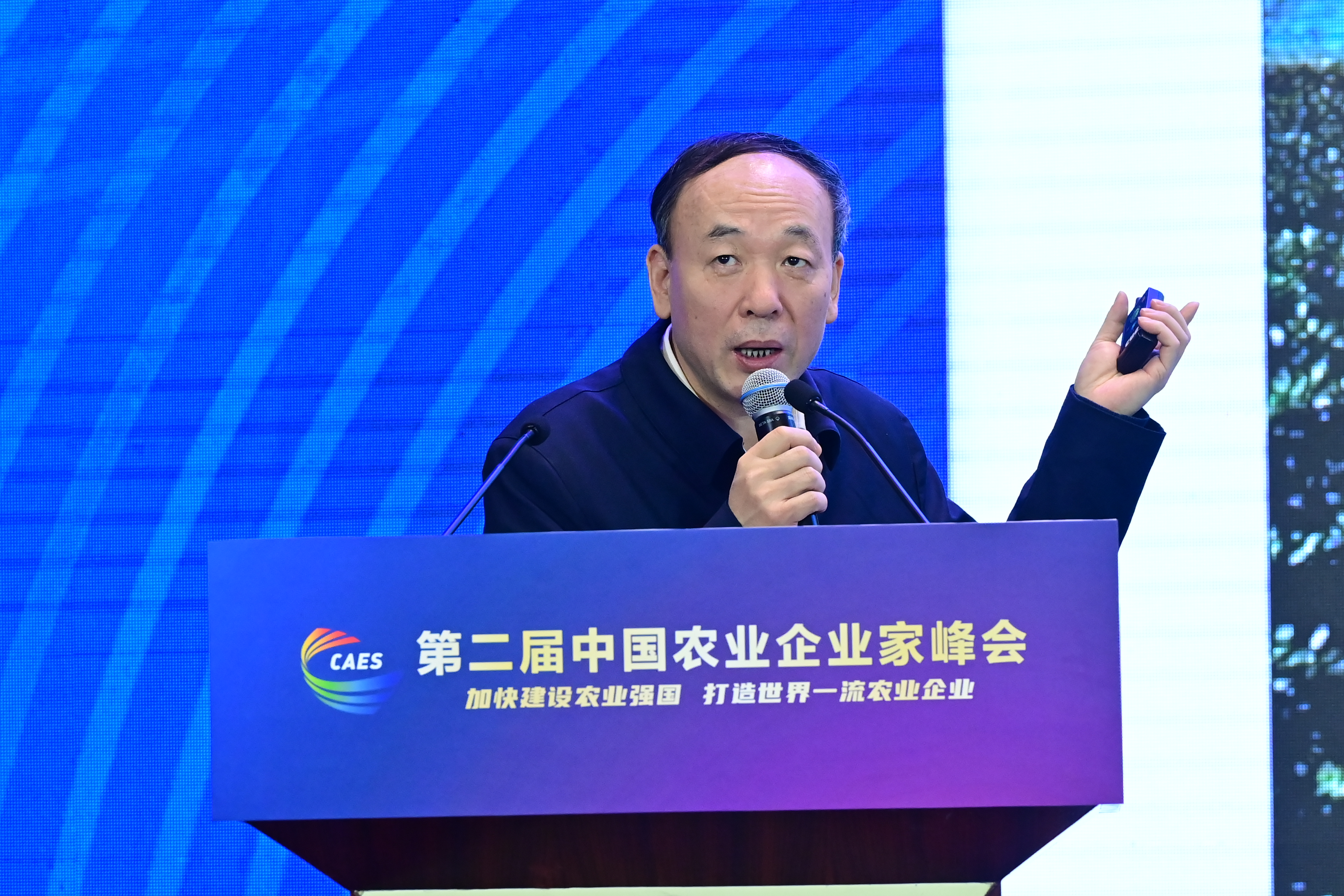 中国工程院院士、国家农业信息化工程技术中心主任赵春江发言