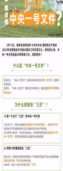 一图读懂丨什么是中央一号文件？