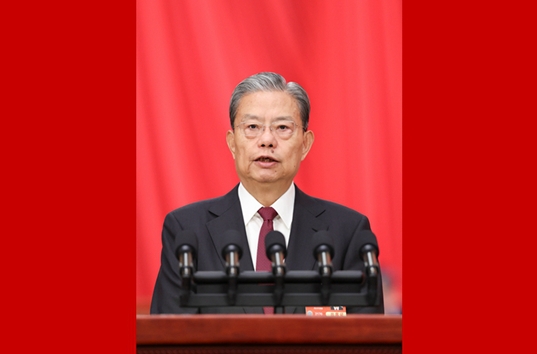 现场实录 | 赵乐际作全国人大常委会工作报告
